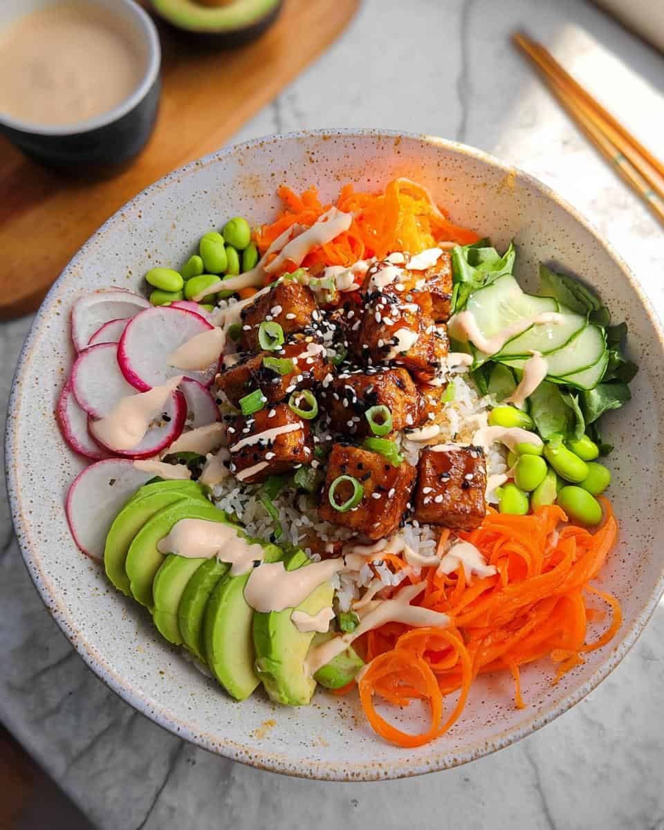 CRISPY STICKY TOFU BOWLS - detail 2