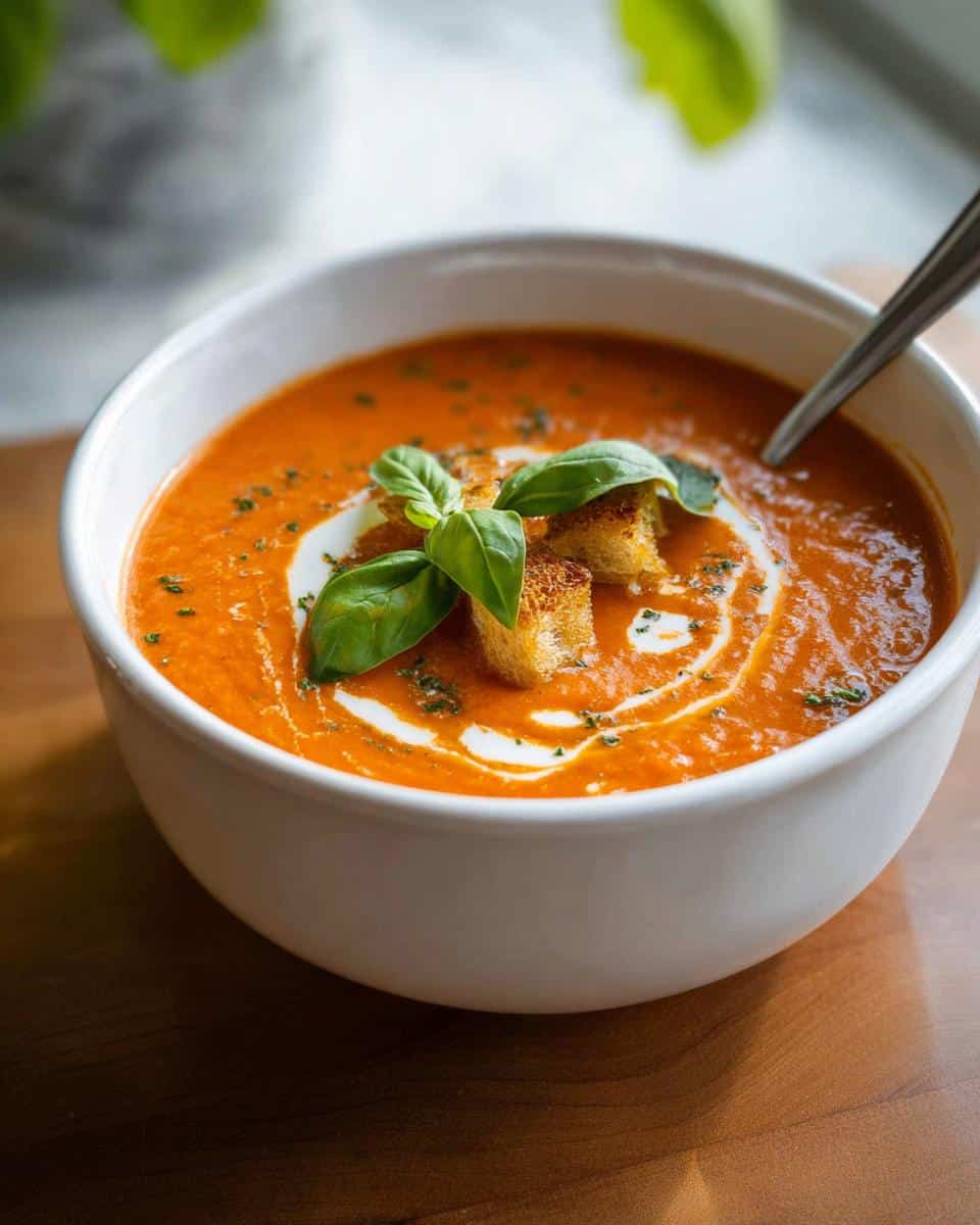 Creamy Tomato Basil Soup - detail 1