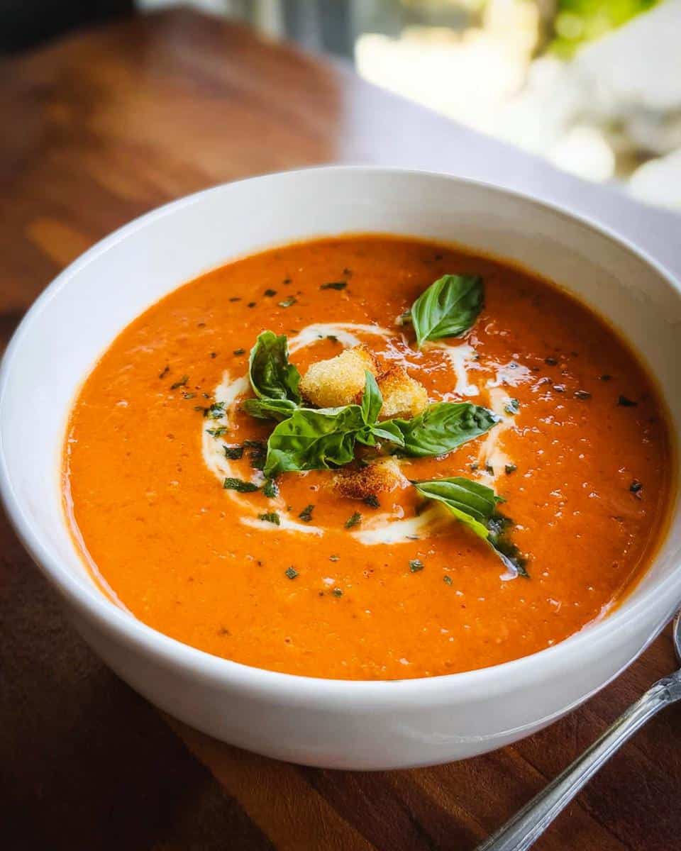 Creamy Tomato Basil Soup - detail 3