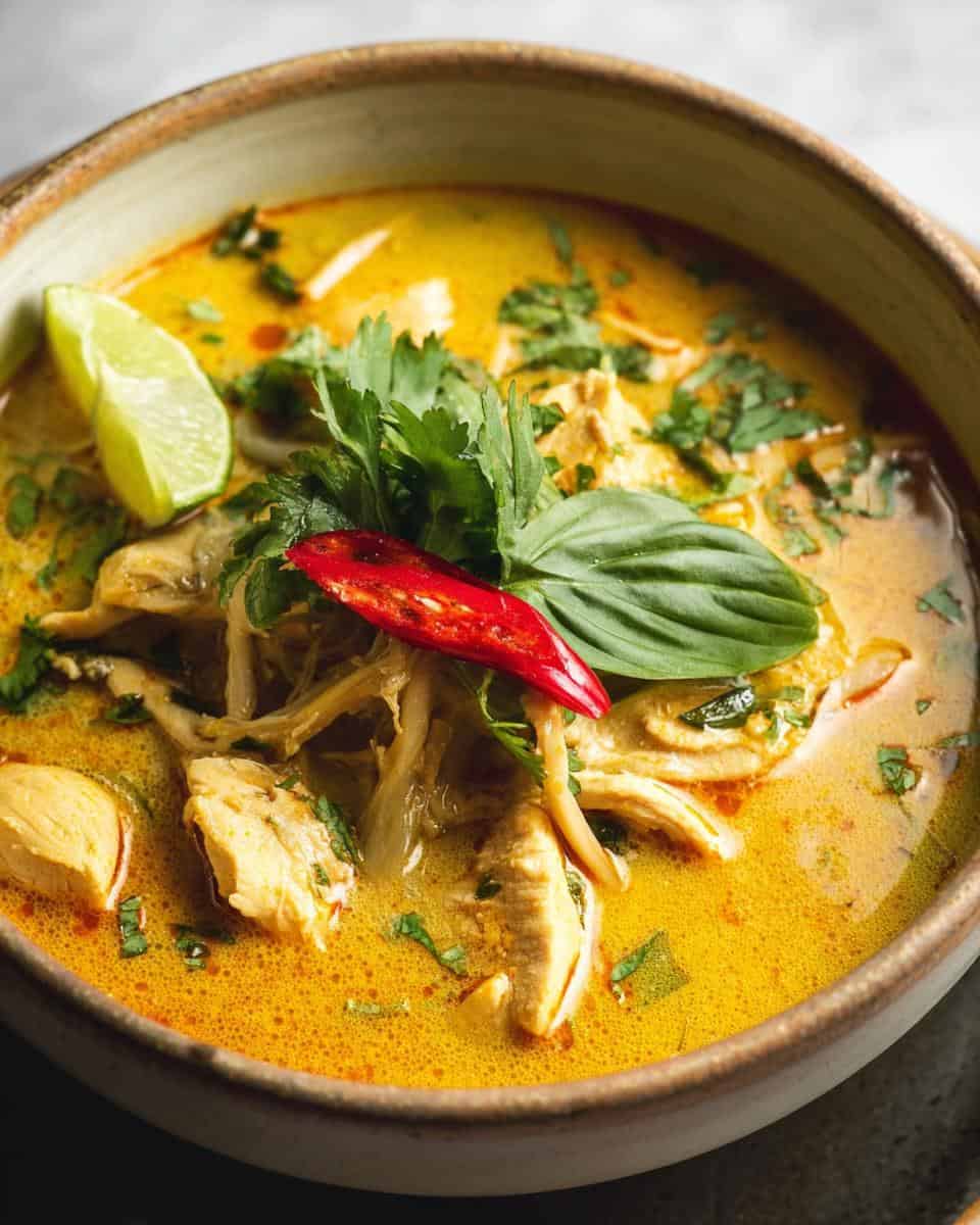 Easy Thai Chicken Curry Soup - detail 3