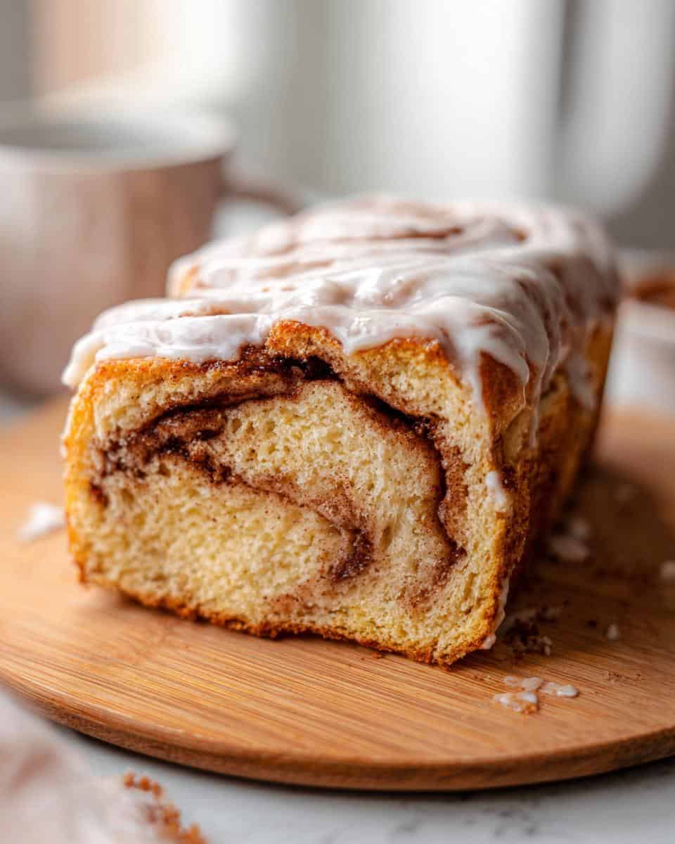 Greek Yogurt Cinnamon Roll Bread - detail 1