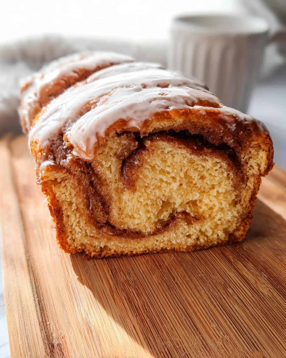 Greek Yogurt Cinnamon Roll Bread - detail 2