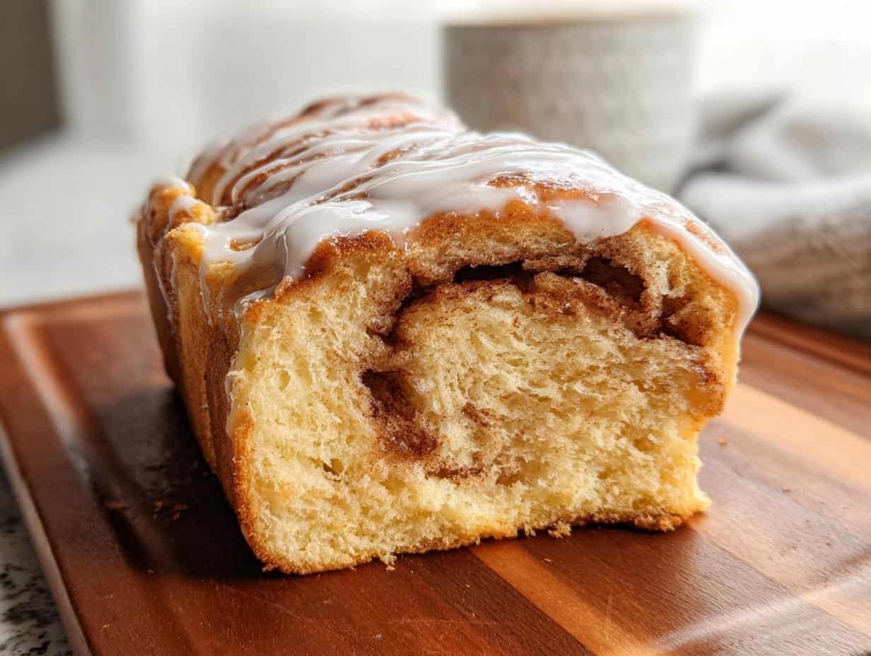 Unbelievable Greek Yogurt Cinnamon Roll Bread In 60 Minutes