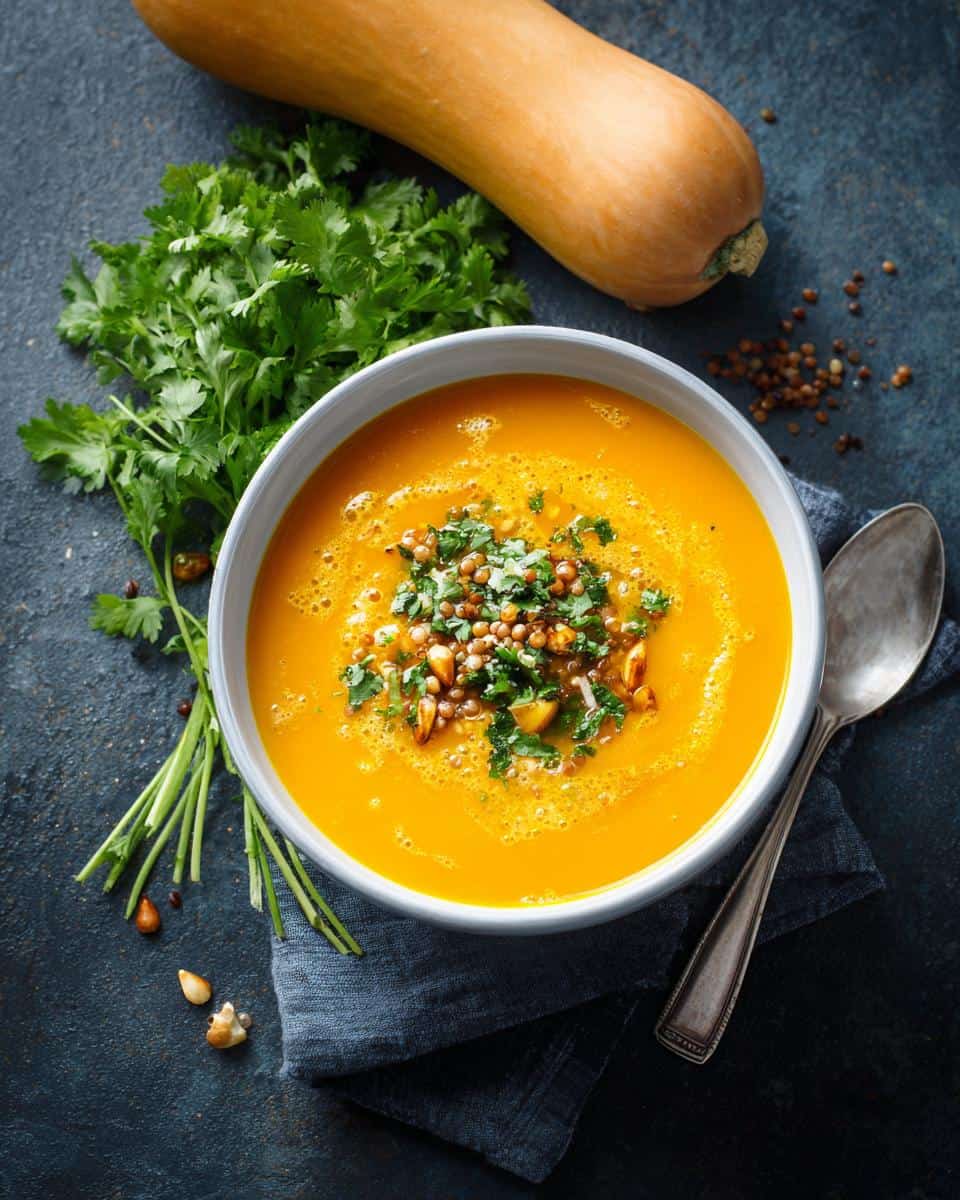 Healing Curry Butternut Squash Lentil Soup - detail 3