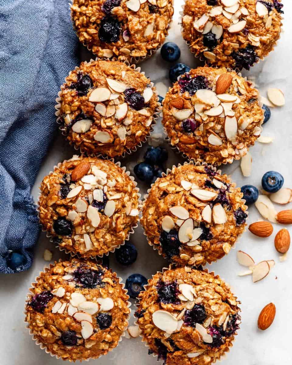 Healthy Blueberry Almond Muffins - detail 1