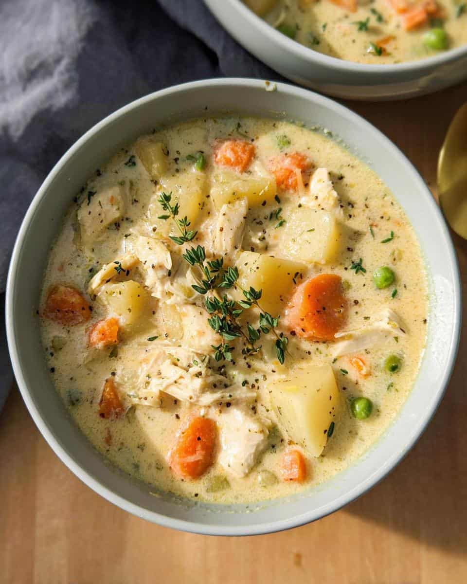 Healthy Chicken Pot Pie Soup - detail 1
