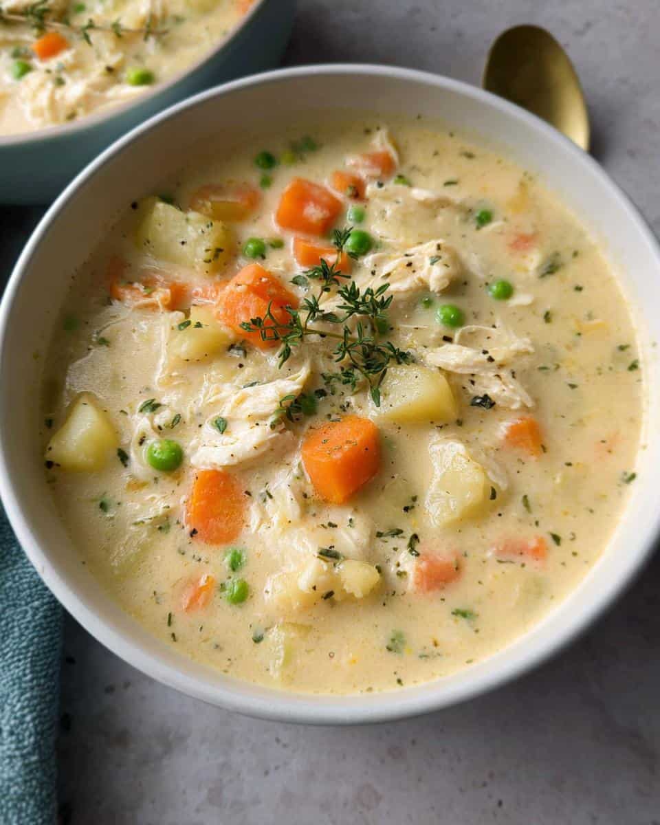 Healthy Chicken Pot Pie Soup - detail 2