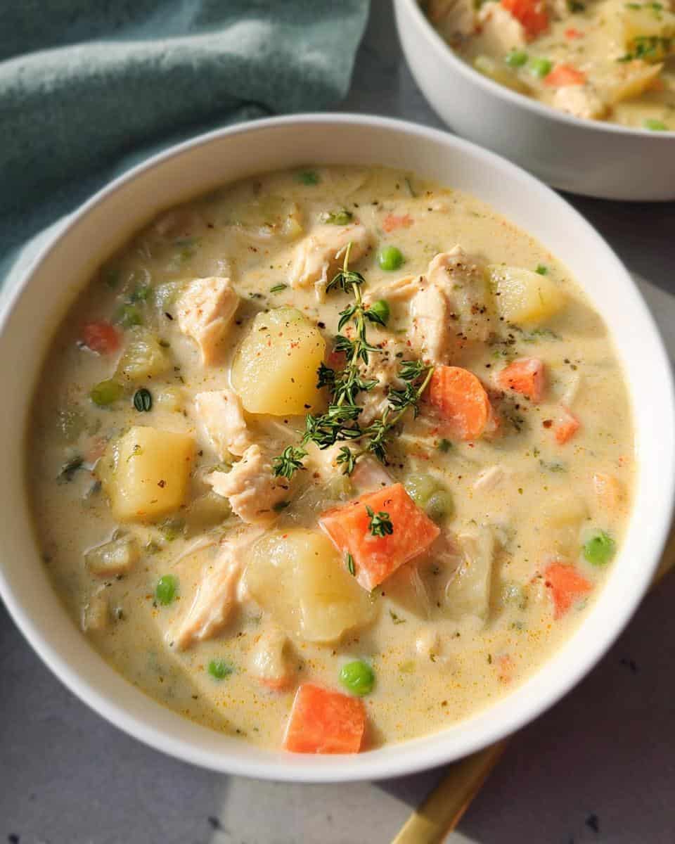 Healthy Chicken Pot Pie Soup - detail 3