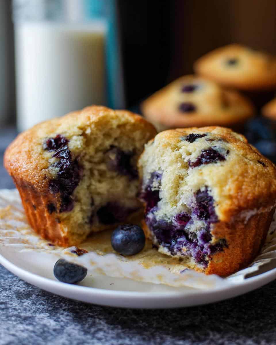 Healthy Greek Yogurt Blueberry Protein Muffins - detail 1