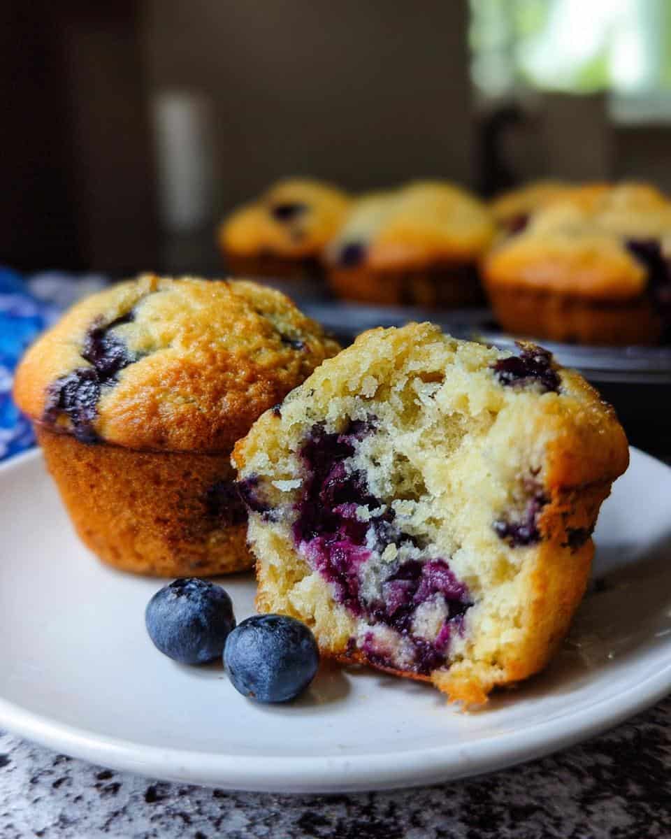 Healthy Greek Yogurt Blueberry Protein Muffins - detail 2