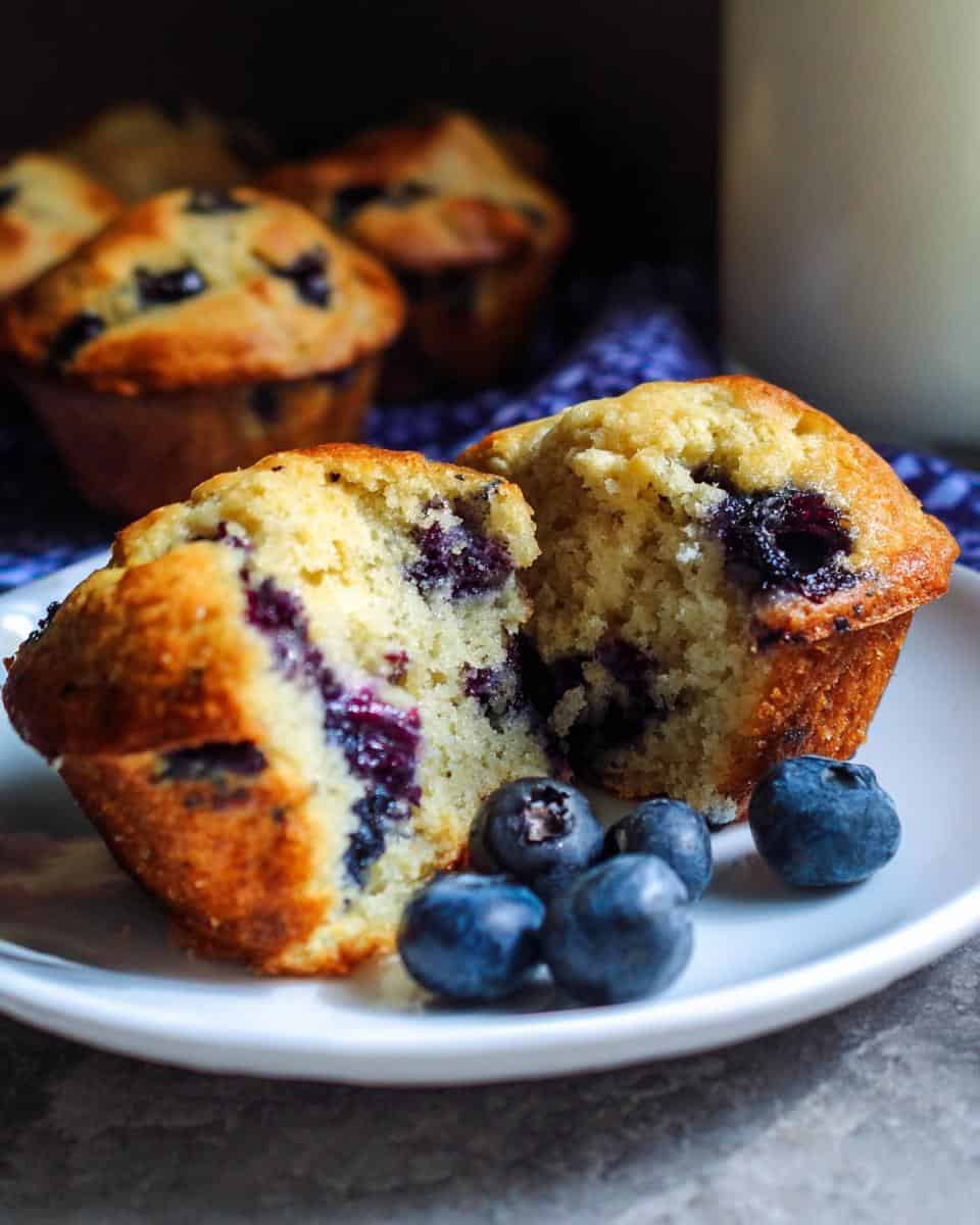 Healthy Greek Yogurt Blueberry Protein Muffins - detail 3
