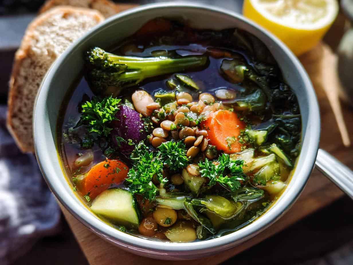 Mean-Green-Detox-Vegetable-Soup: Rid 6 Lbs of Toxins