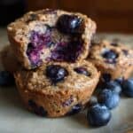 Moist Blueberry Protein Muffins