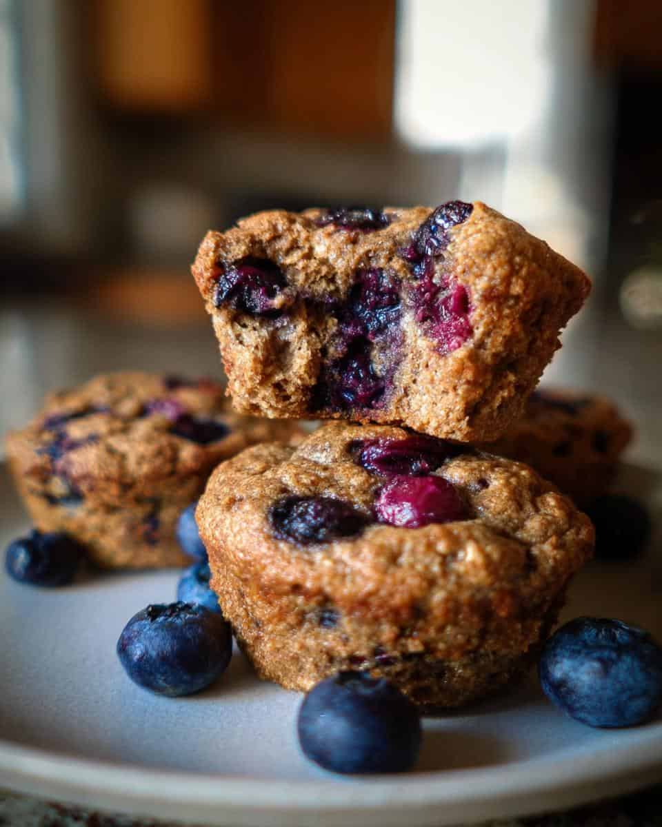 Moist Blueberry Protein Muffins - detail 2