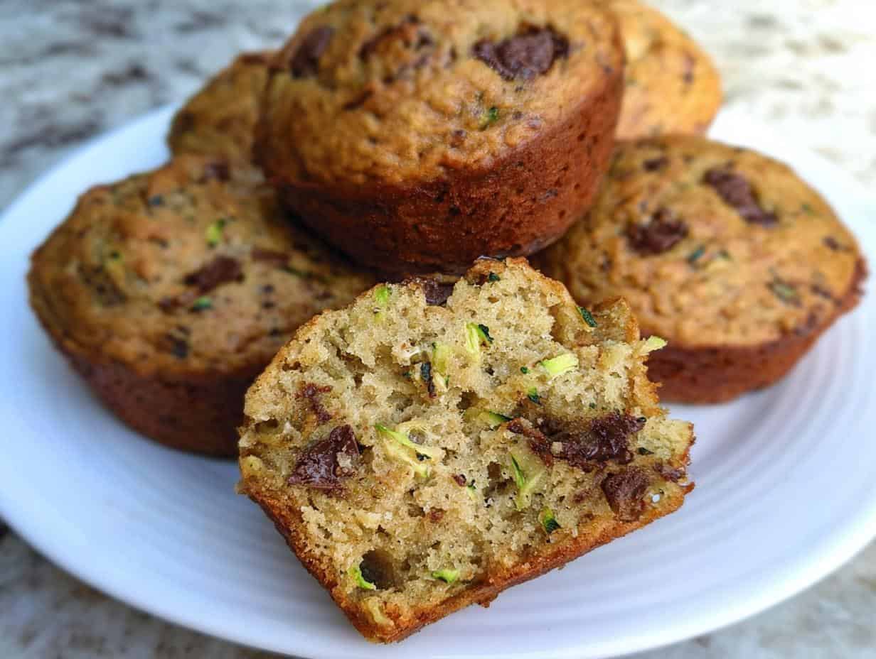 Moist Greek Yogurt Zucchini Muffin: Ditch the Dry, Bake 12!