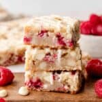 Raspberry White Chocolate Blondies