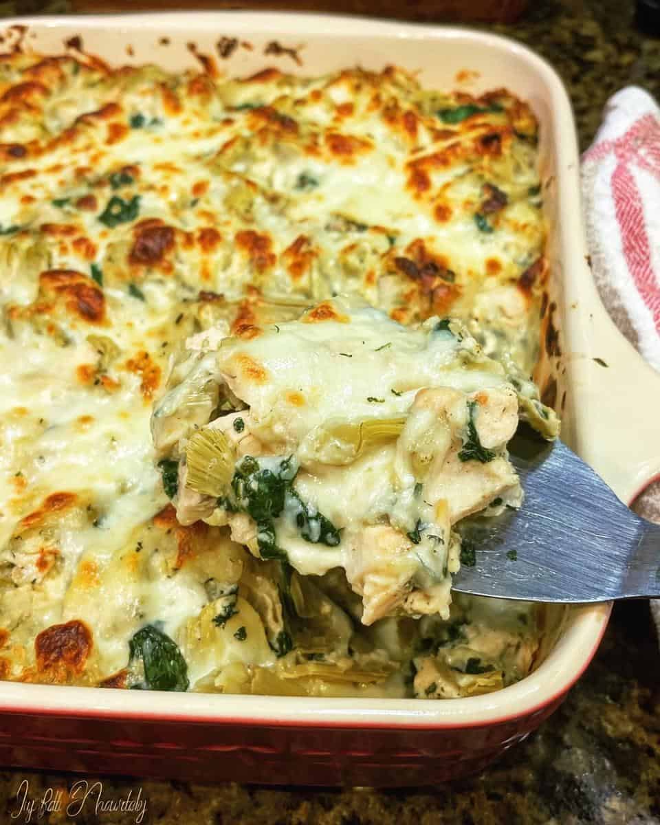 Spinach Artichoke Chicken Casserole - detail 1