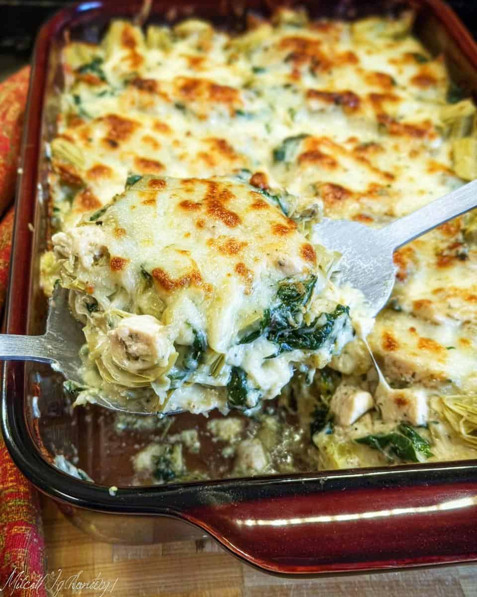 Spinach Artichoke Chicken Casserole - detail 2