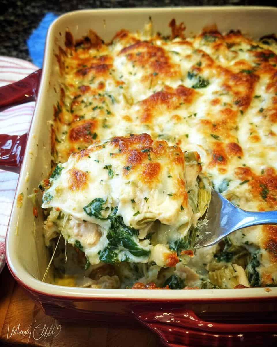 Spinach Artichoke Chicken Casserole - detail 3