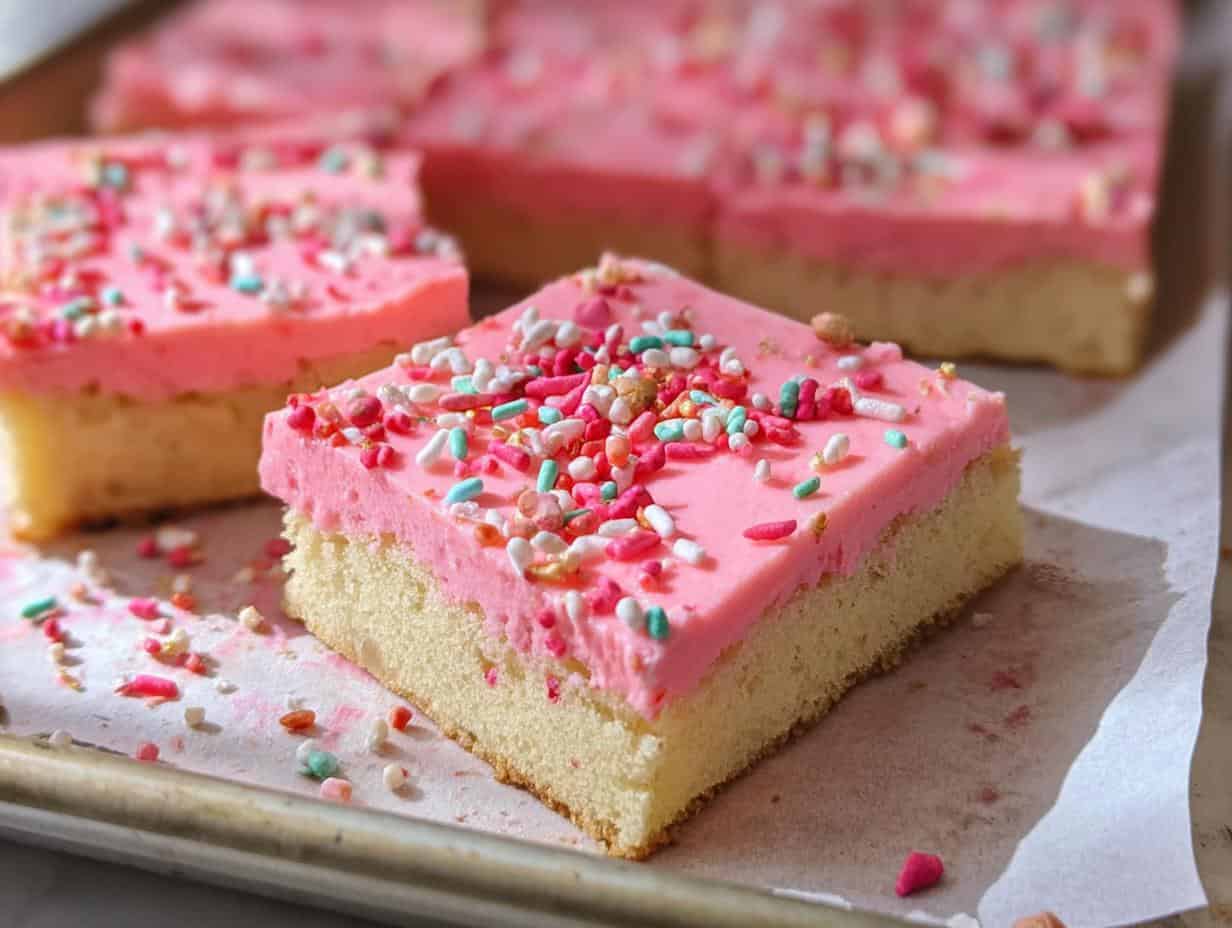 Unbelievably Good Valentine Sugar Cookie Bars in Only 45 Mins