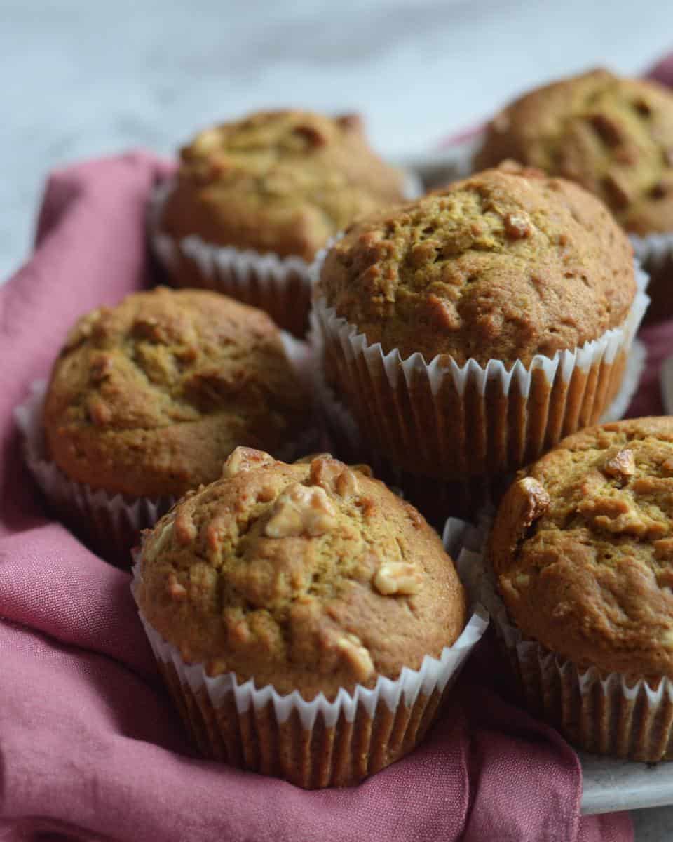 Whole Wheat Banana Walnut Muffins
