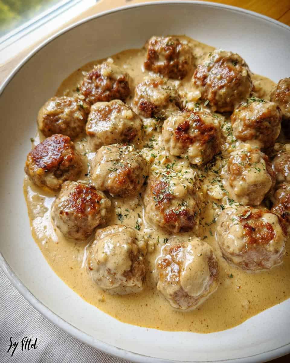 keto swedish meatballs - detail 3