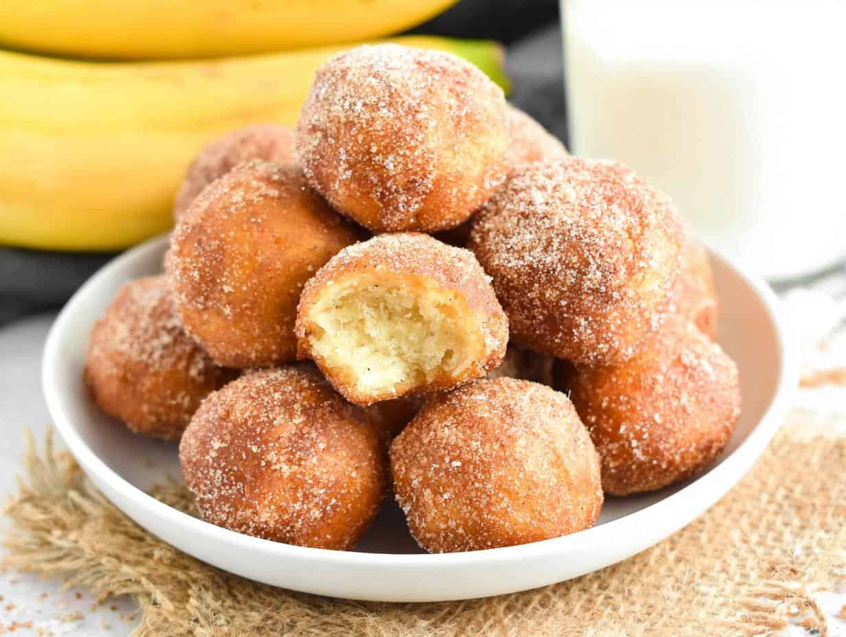 Unbelievable 2-Ingredient Banana Donut Holes in 15 Minutes