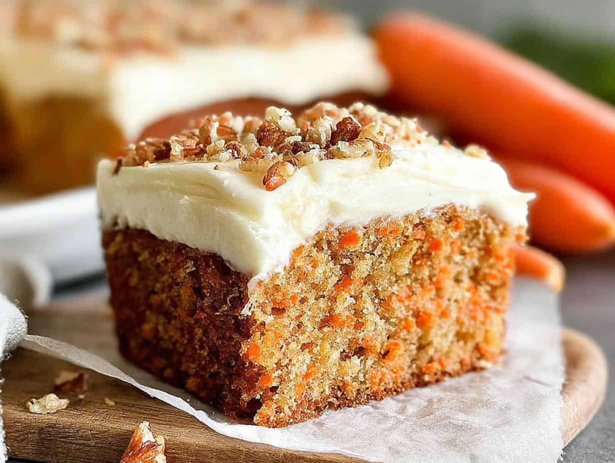 Carrot Cake: Unforgivably Good 4-Egg Sheet Cake