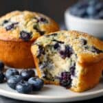 Easy Protein Blueberry Muffins with Protein Powder