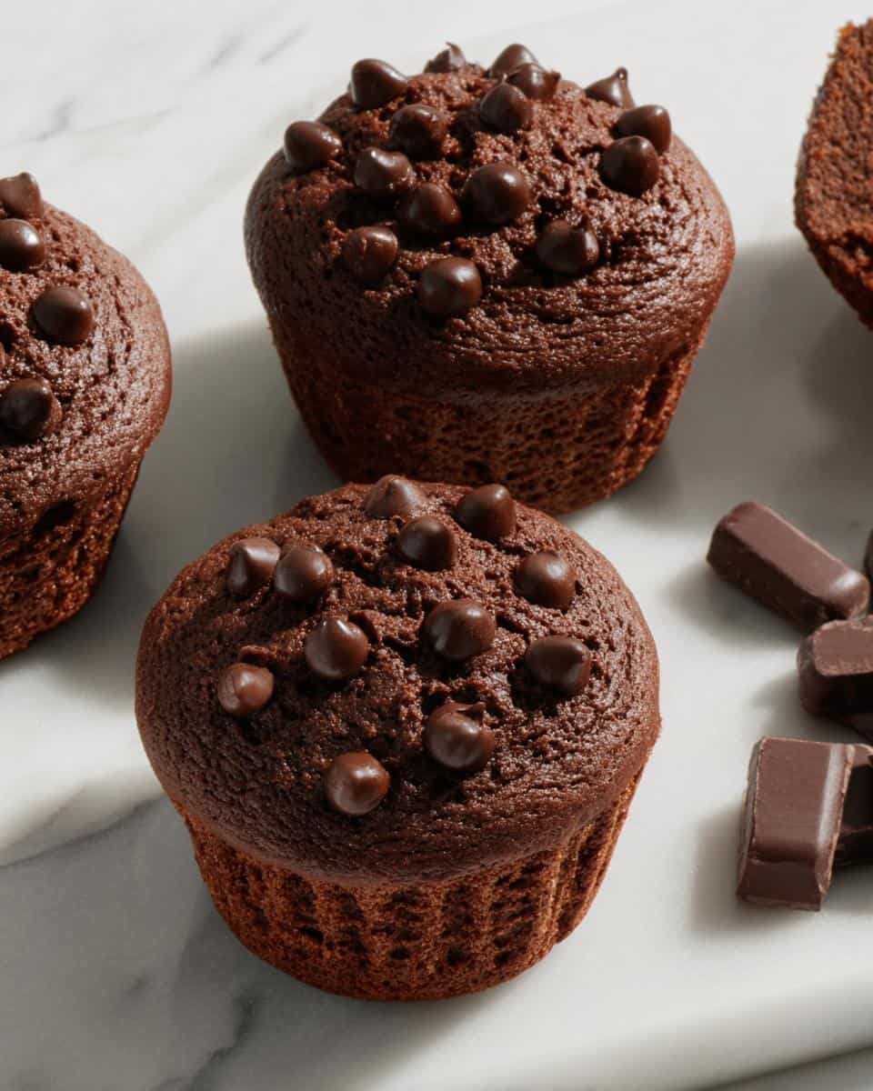 Healthy Chocolate Chip Greek Yogurt Muffins - detail 2