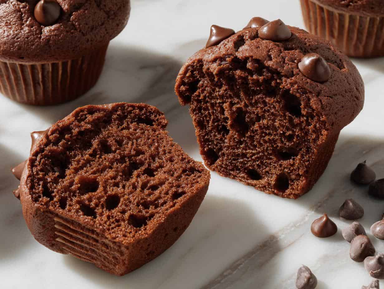 Healthy Chocolate Chip Greek Yogurt Muffins: Ditch Guilt