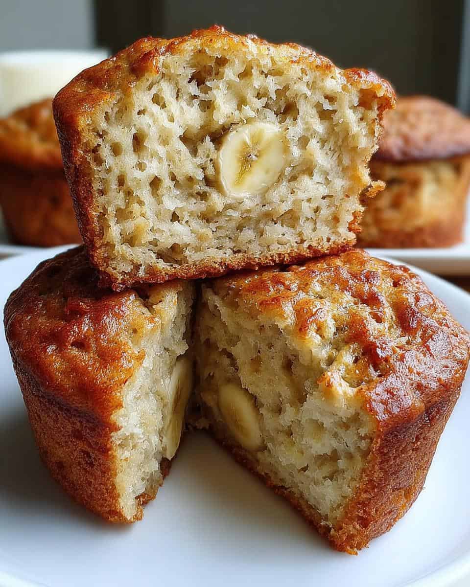 Healthy Greek Yogurt Banana Muffins - detail 2