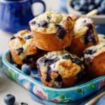 High-Protein Cottage Cheese Blueberry Muffins