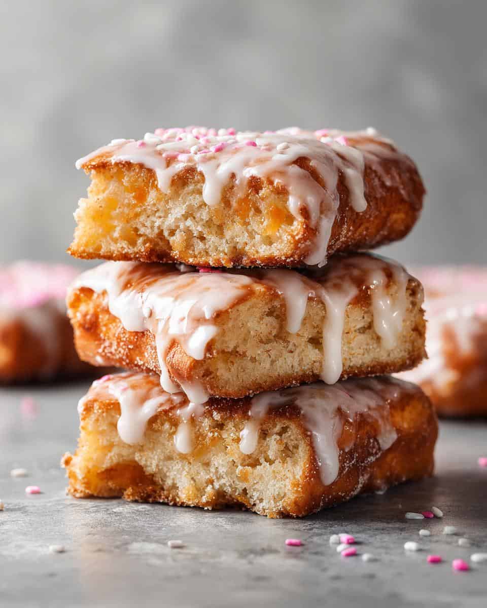 Homemade Maple Donut Bars - detail 1