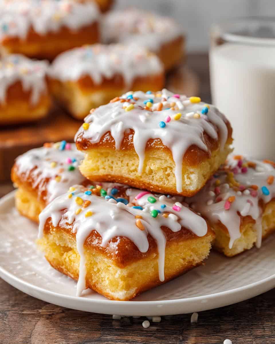 Homemade Maple Donut Bars - detail 2