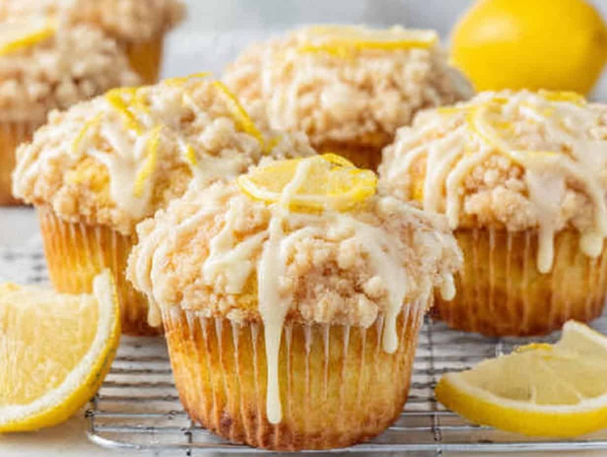 Irresistible Lemon Streusel Muffins: Just 20 Minutes