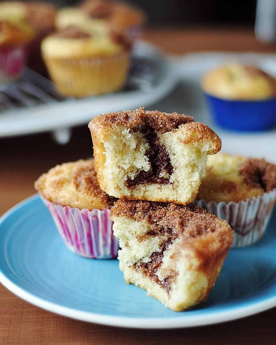 Nutella Swirl Greek Yogurt Muffins (No Butter) - detail 1