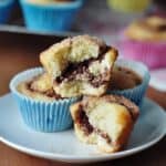 Nutella Swirl Greek Yogurt Muffins (No Butter)