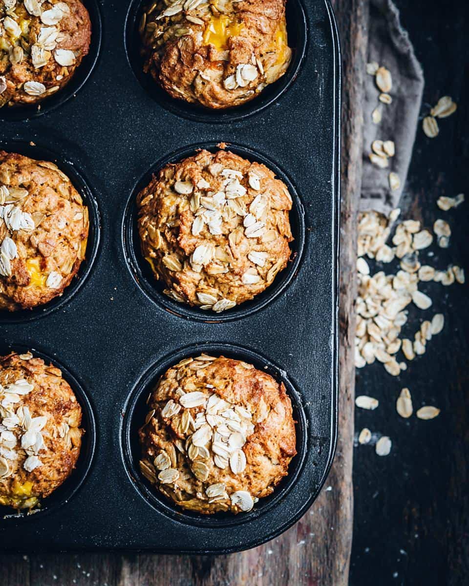 Oatmeal Greek Yogurt Muffins (Healthy Breakfast) - detail 2