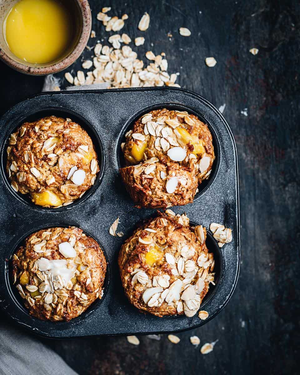Oatmeal Greek Yogurt Muffins (Healthy Breakfast) - detail 3