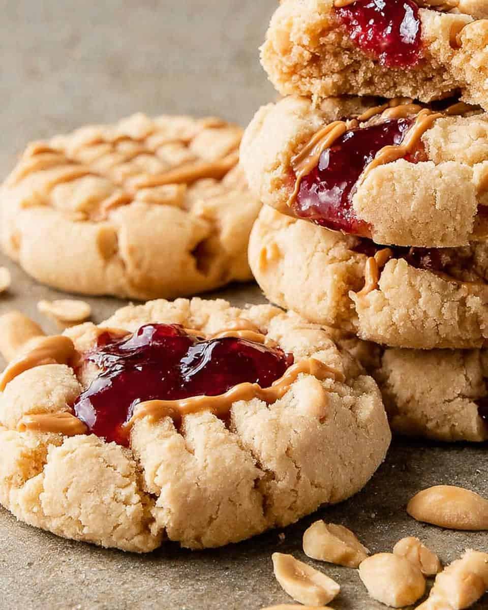 Peanut Butter and Jelly Cookies - detail 1
