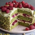 Pistachio Raspberry Cake