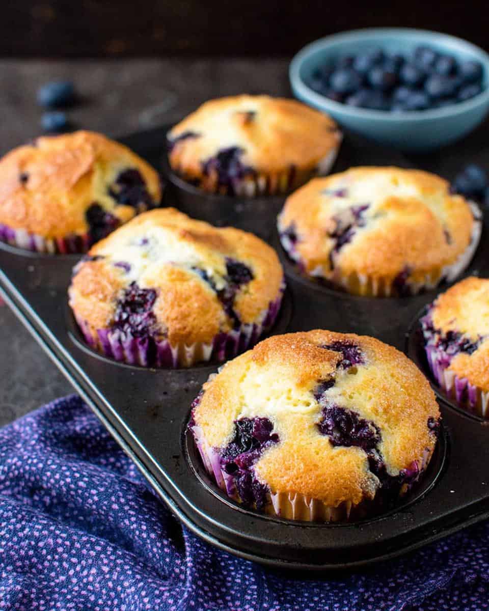 Protein-Packed Greek Yogurt Blueberry Muffins - detail 2
