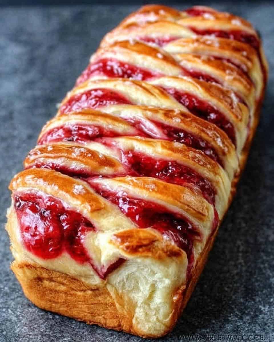 Raspberry Swirl Brioche Loaf: Foolproof Recipe!