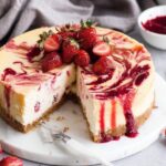 Strawberry Swirl Cheesecake