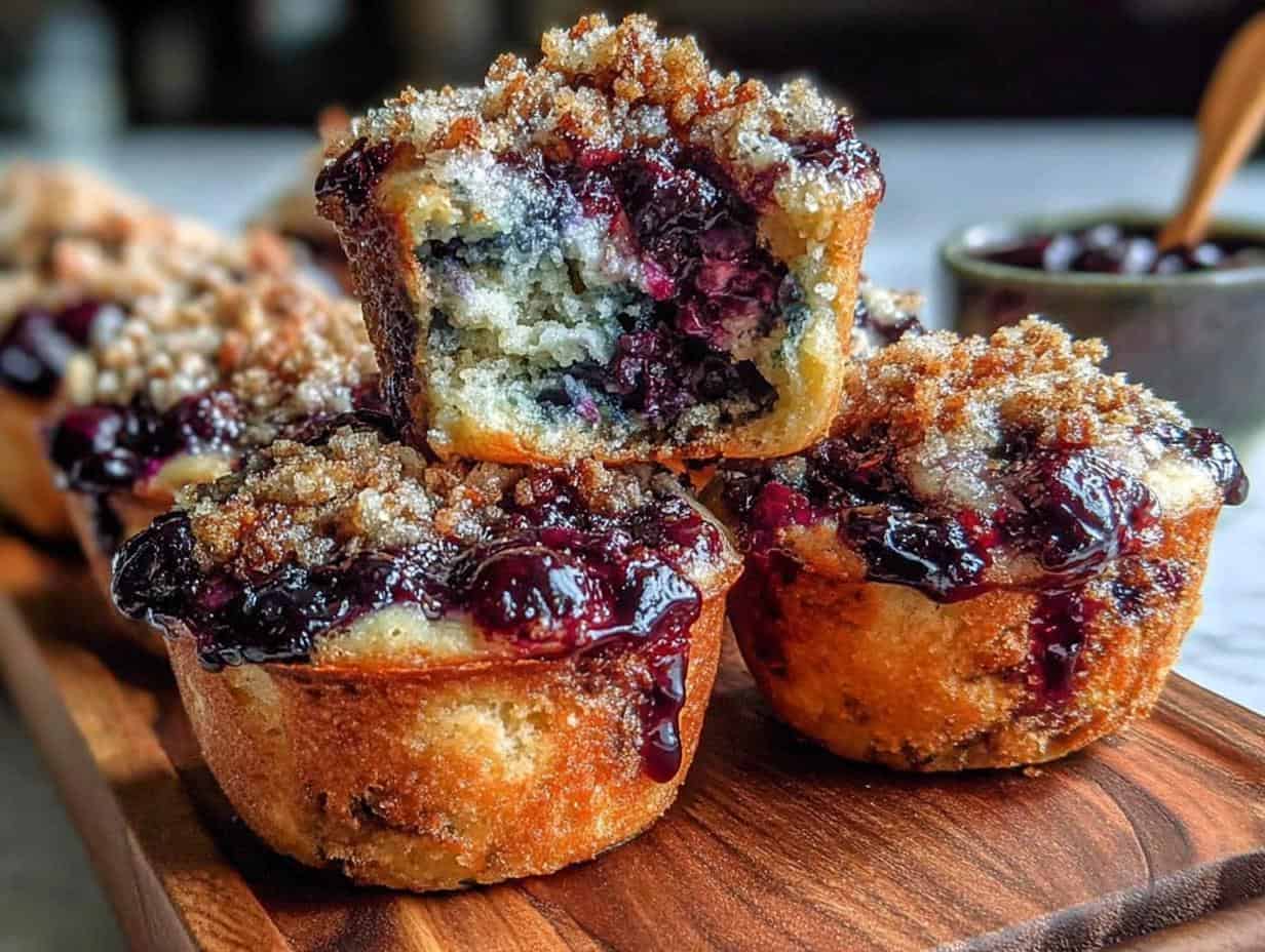 Devastatingly Delicious Blueberry Yogurt Protein Muffins