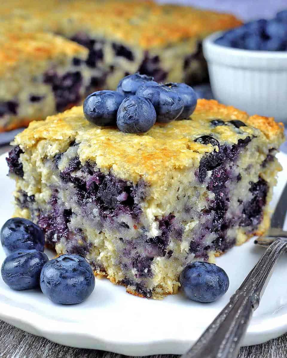 Delicious Blueberry Yogurt Oat Breakfast Cake Recipe - detail 2