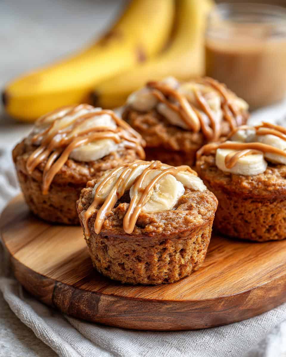 Easy Peanut Butter Banana Protein Muffins - detail 2