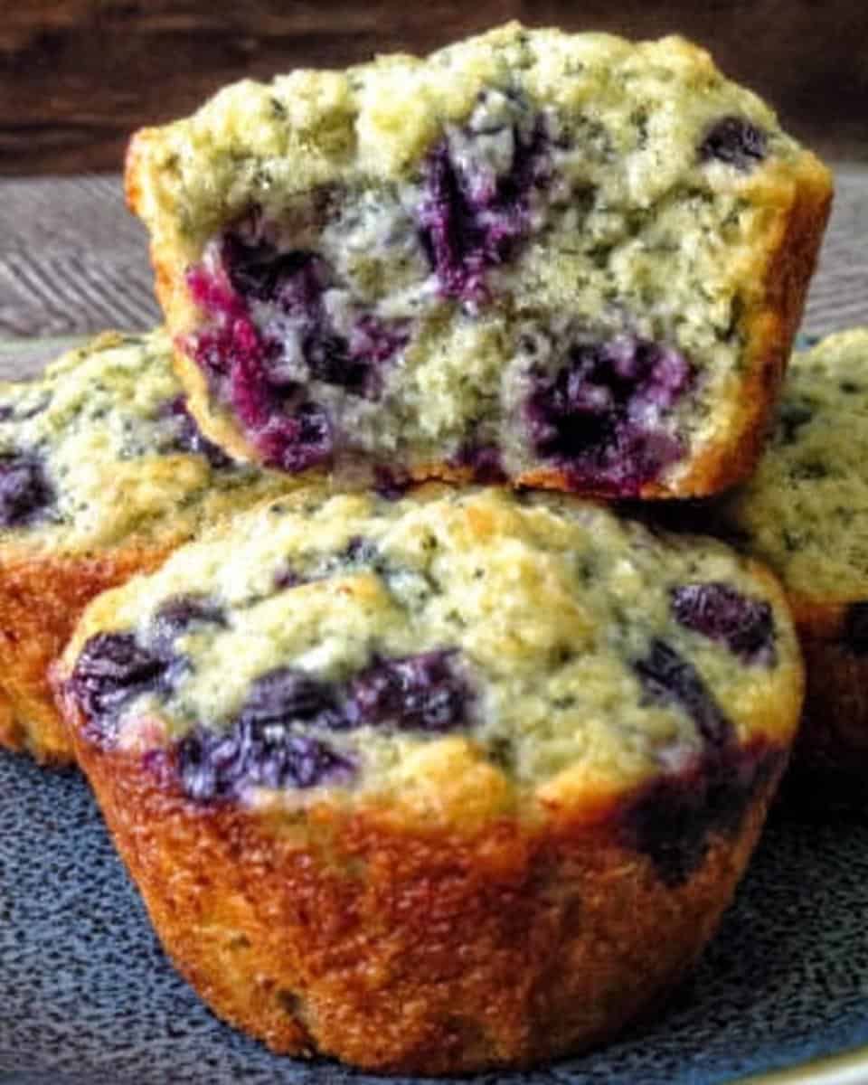 Greek Yogurt Blueberry Protein Muffins for a Healthy Snack - detail 2