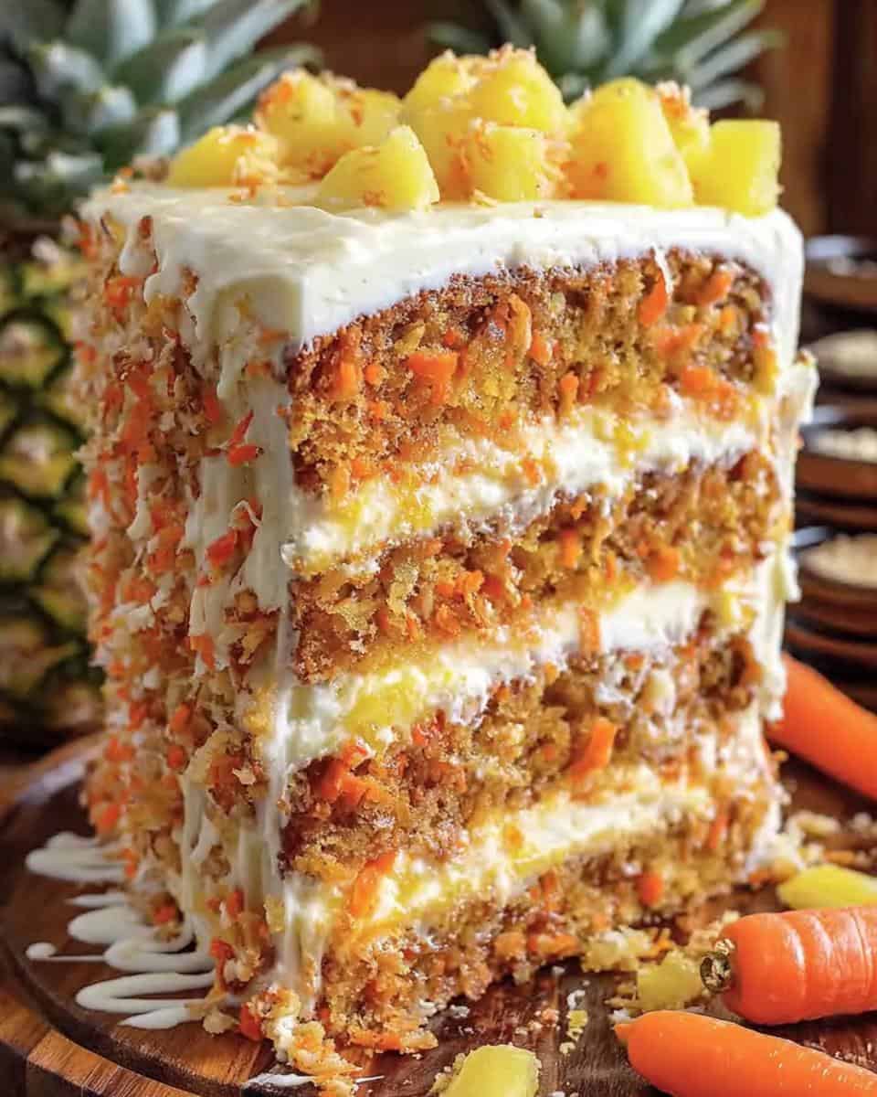 Hawaiian Carrot Pineapple Cake - detail 1